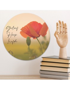 Muurcirkel klaproos geloof...