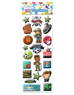 Puffy stickers sports