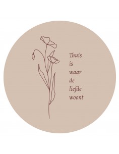 Muurcirkel Thuis is waar de...