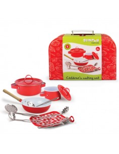 Kookset rood metaal in...