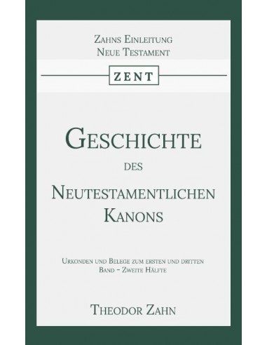 Geschichte des Neutestamentlichen Kanons