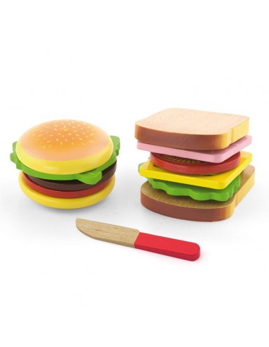 Hamburger en sandwich set 11 delig