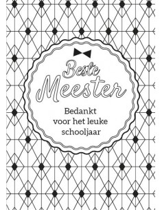 Kleurkaart Bedankt meester