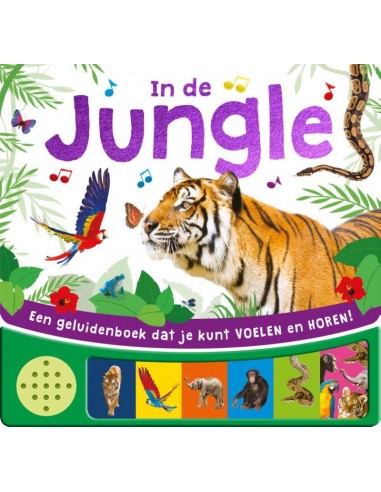 In de jungle - Geluidenboek voel en hoor