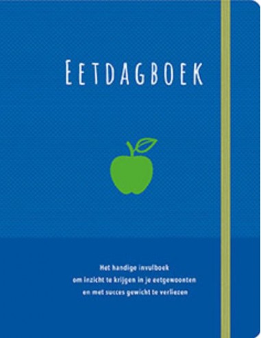 Eetdagboek blauwe fond