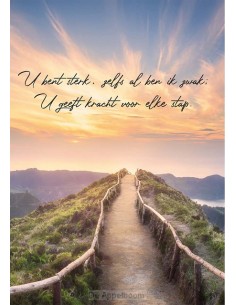 Wenskaart u bent sterk...