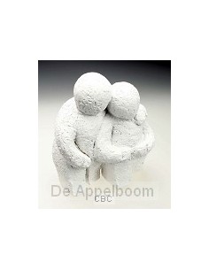 Beeld 12a mijn wereld 16cm wit