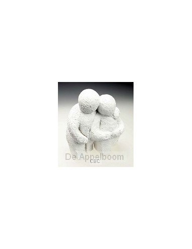 Beeld 12a mijn wereld 16cm wit