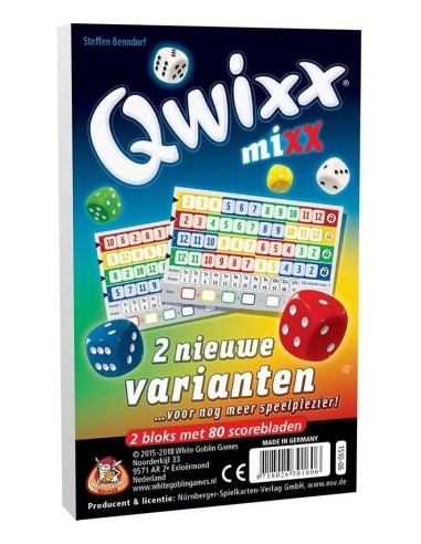 Qwixx Mixx 2 scorebloks