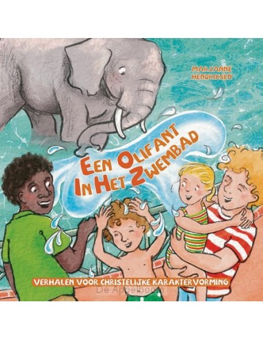 Olifant in het zwembad