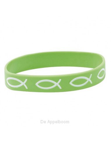 Armband vis groen sillicone
