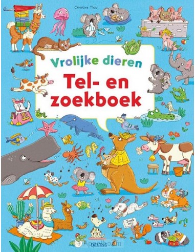 Tel- en zoekboek - vrolijke dieren