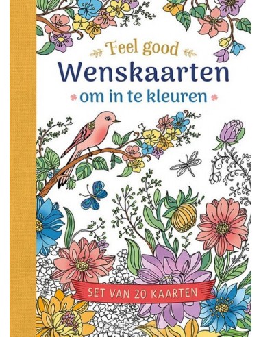 Wenskaarten om in te kleuren - feel good