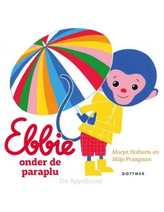 Ebbie onder de paraplu