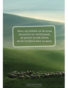 Wenskaart Heer wij bidden...