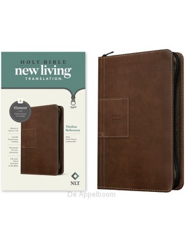 NLT - Thinline Reference Zipper Bible