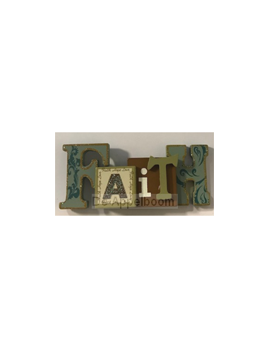 Wooden Magnet Faith 4x9,5cm