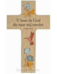 Houten kruisje U bent de God