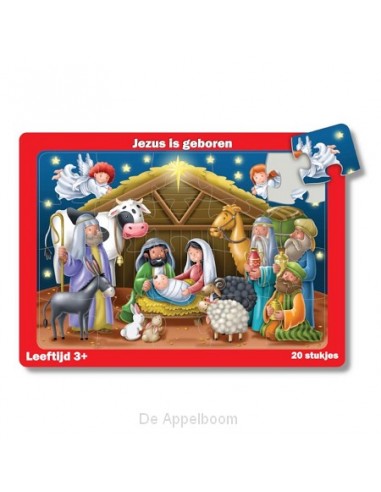 Puzzel tray Jezus is geboren