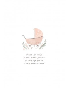 Welkom lief kindje (rose)