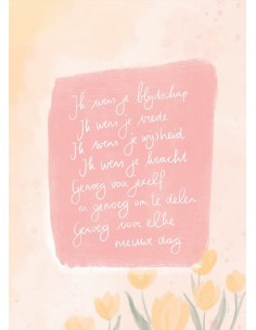 Ik wens je blijdschap