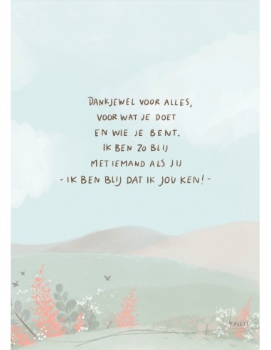 Dankjewel voor alles