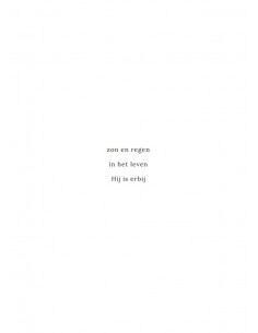 Zon en regen in het leven...