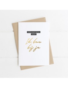 Wees niet bang want Ik ben...