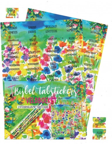 Bijbel tabstickers veldboeket