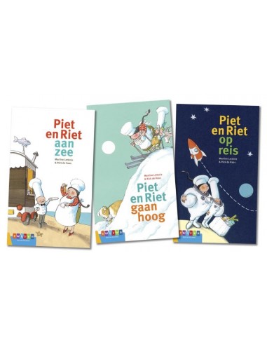 Pakket AVI groeiboeken Piet en Riet (3 t