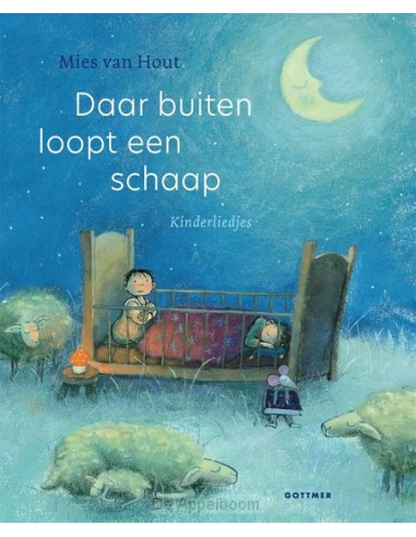 Daar buiten loopt een schaap