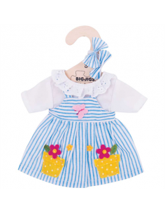 Blue Striped Dress Small