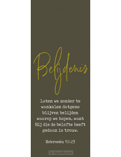 Boekenlegger belijdenis...