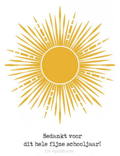 Wenskaart bedankt voor dit...