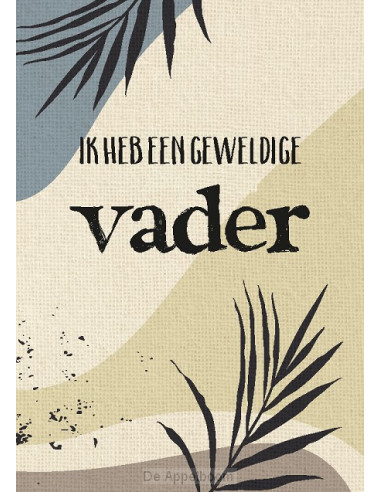 Wenskaart geweldige vader