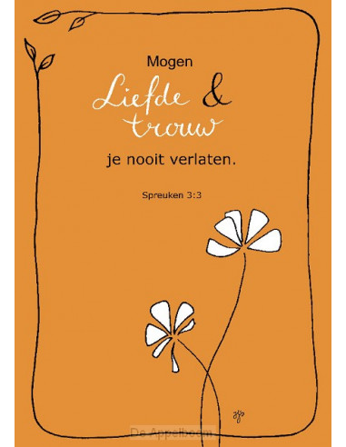 Kaart mogen liefde & trouw