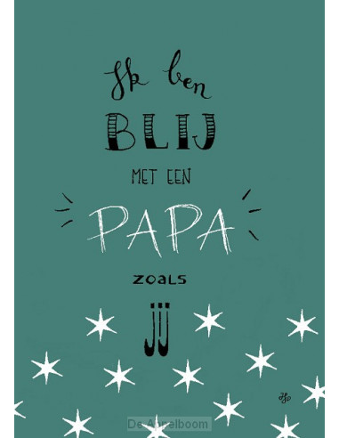 Kaart blij met een papa