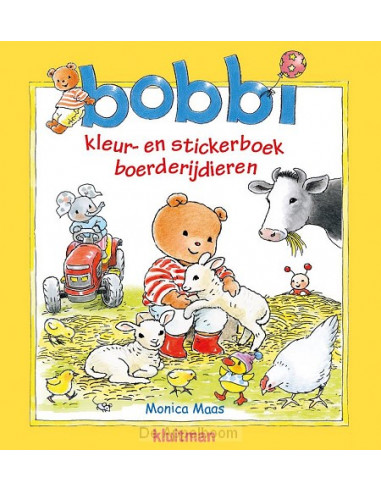 Bobbi kleur- en stickerboek boerderijdie