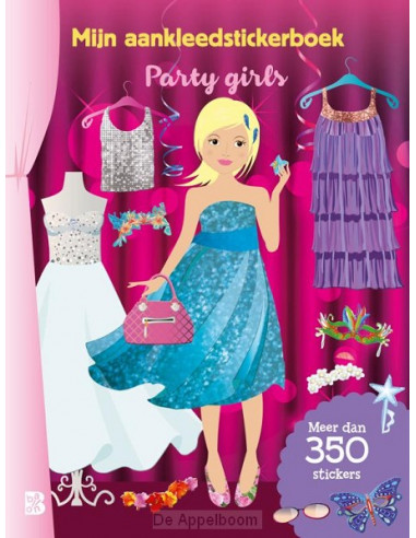 Mijn aankleedstickerboek: party girls
