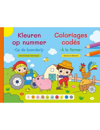 Kleuren op nummer - Op de boerderij