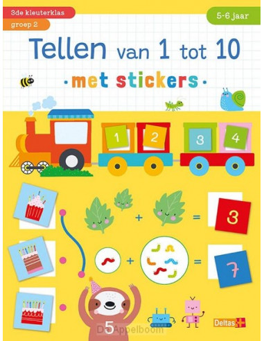 Tellen van 1 tot 10 met stickers 5-6 j