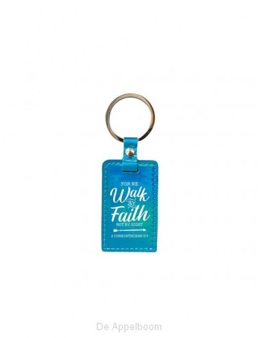 Iridescent Keyring For we walk by faith