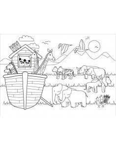Kleurkaart De ark van Noach