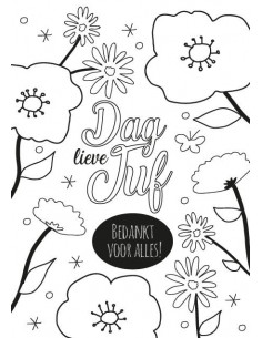 Kleurkaart Dag lieve juf