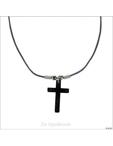 Necklace Hematite Cross