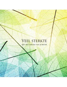 Kaart veel sterkte verlies...