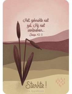 Kaart het geknakte riet