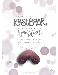 Kaart je bent zo kostbaar