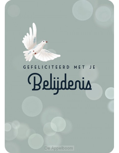 Kaart gefeliciteerd met je belijdenis