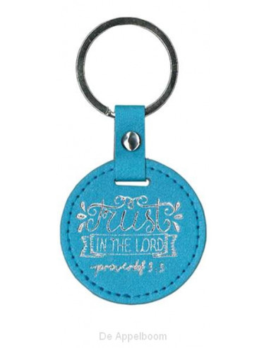 Luxleather Keyring round trust in the Lo